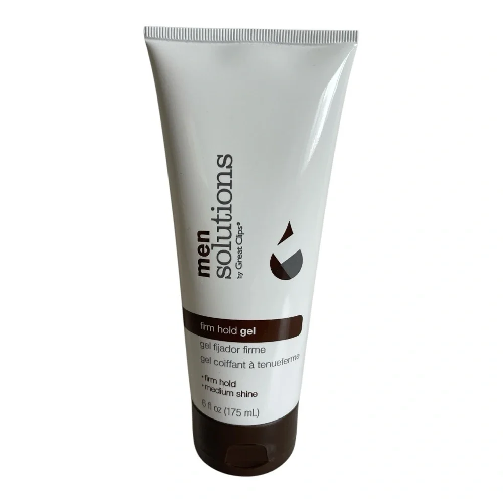 Great Clips Men Solutions Firm Hold Gel Medium Shine 6 fl oz New
